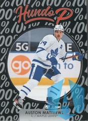 2021-22 UD Series 1 Hundo P #HP-18 Auston Matthews - Toronto Maple Leafs